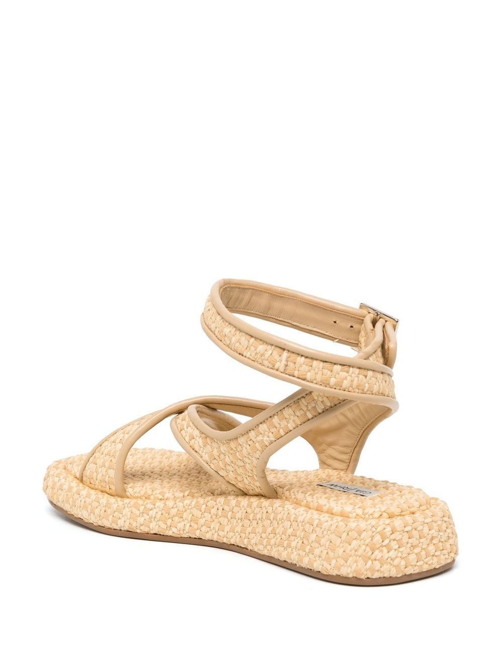 raffia ankle-strap sandals - 3