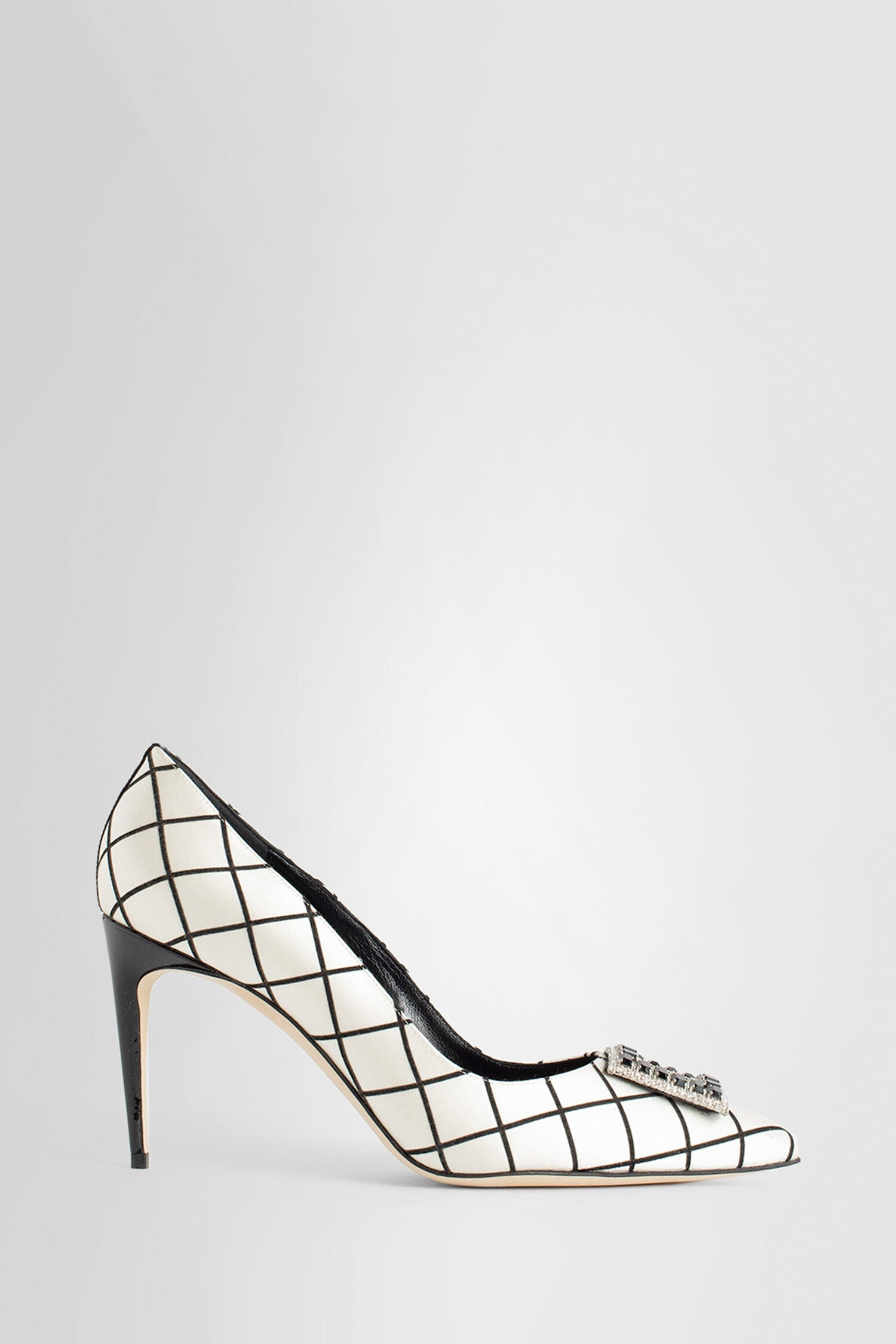 MANOLO BLAHNIK WOMAN BLACK&WHITE PUMPS - 1