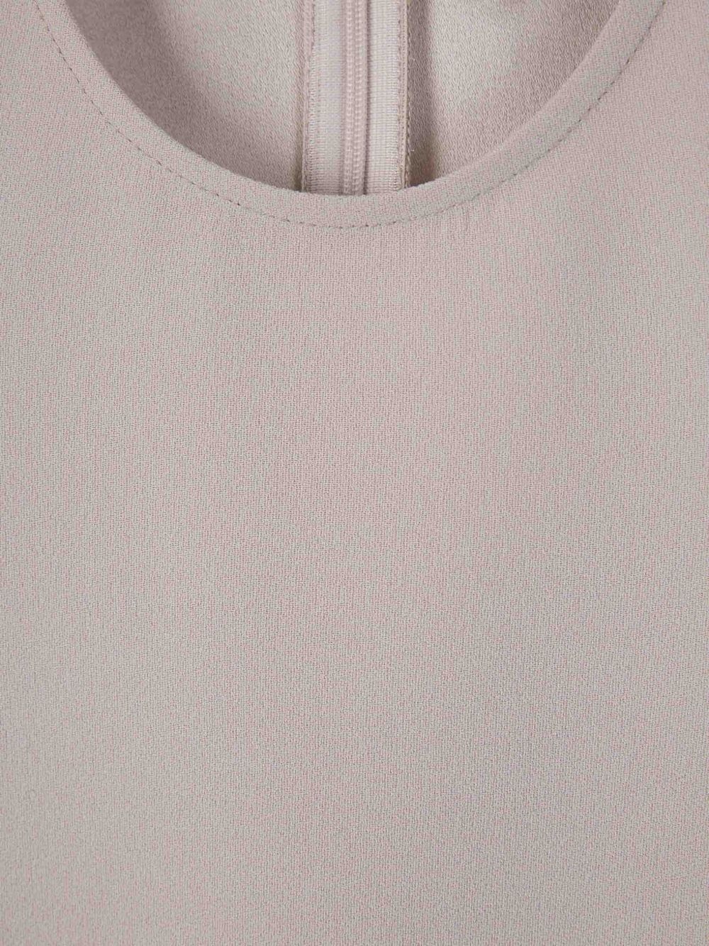 round-neck crepe tank top - 3