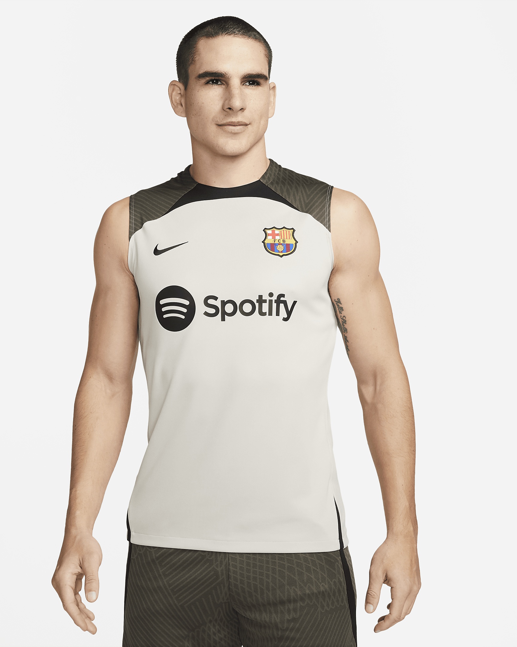 FC Barcelona Strike Nike Men's Dri-FIT Sleeveless Knit Soccer Top - 1