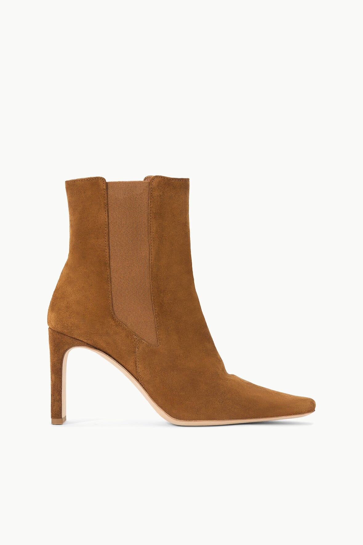 STAUD WALLY HIGH HEEL ANKLE BOOT TAN - 1