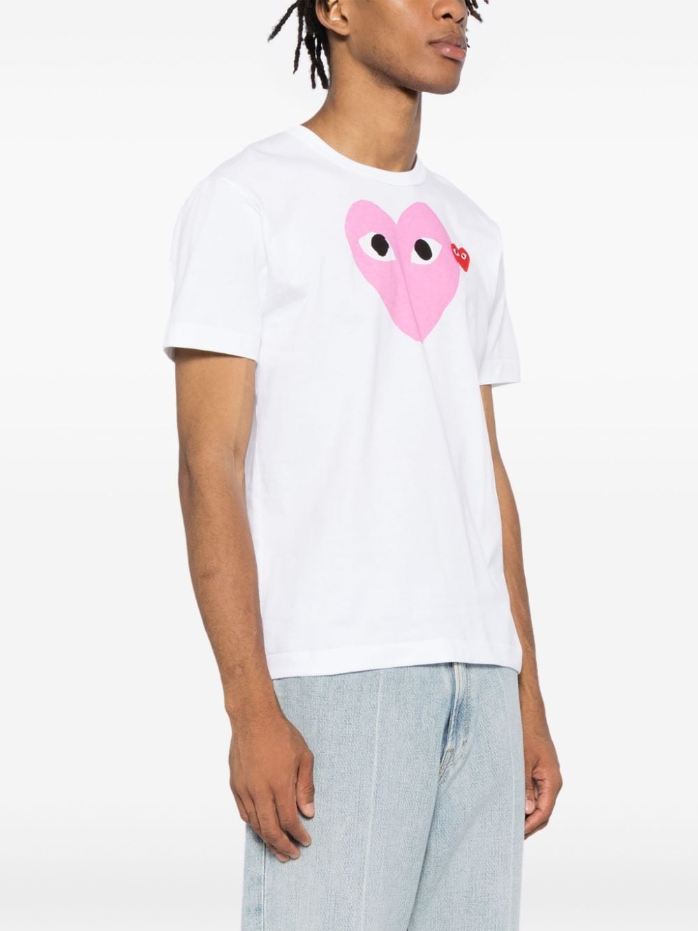 heart-printed T-shirt - 4