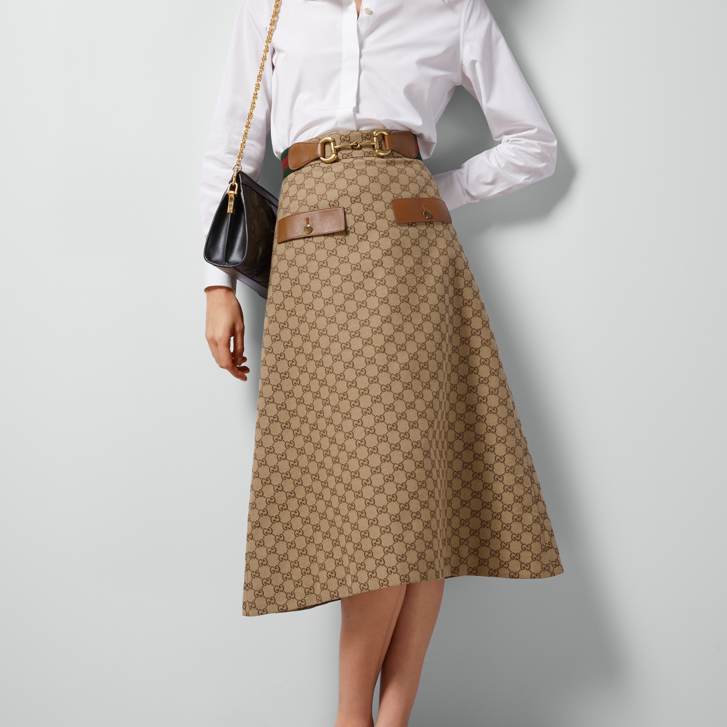 GG canvas skirt - 6