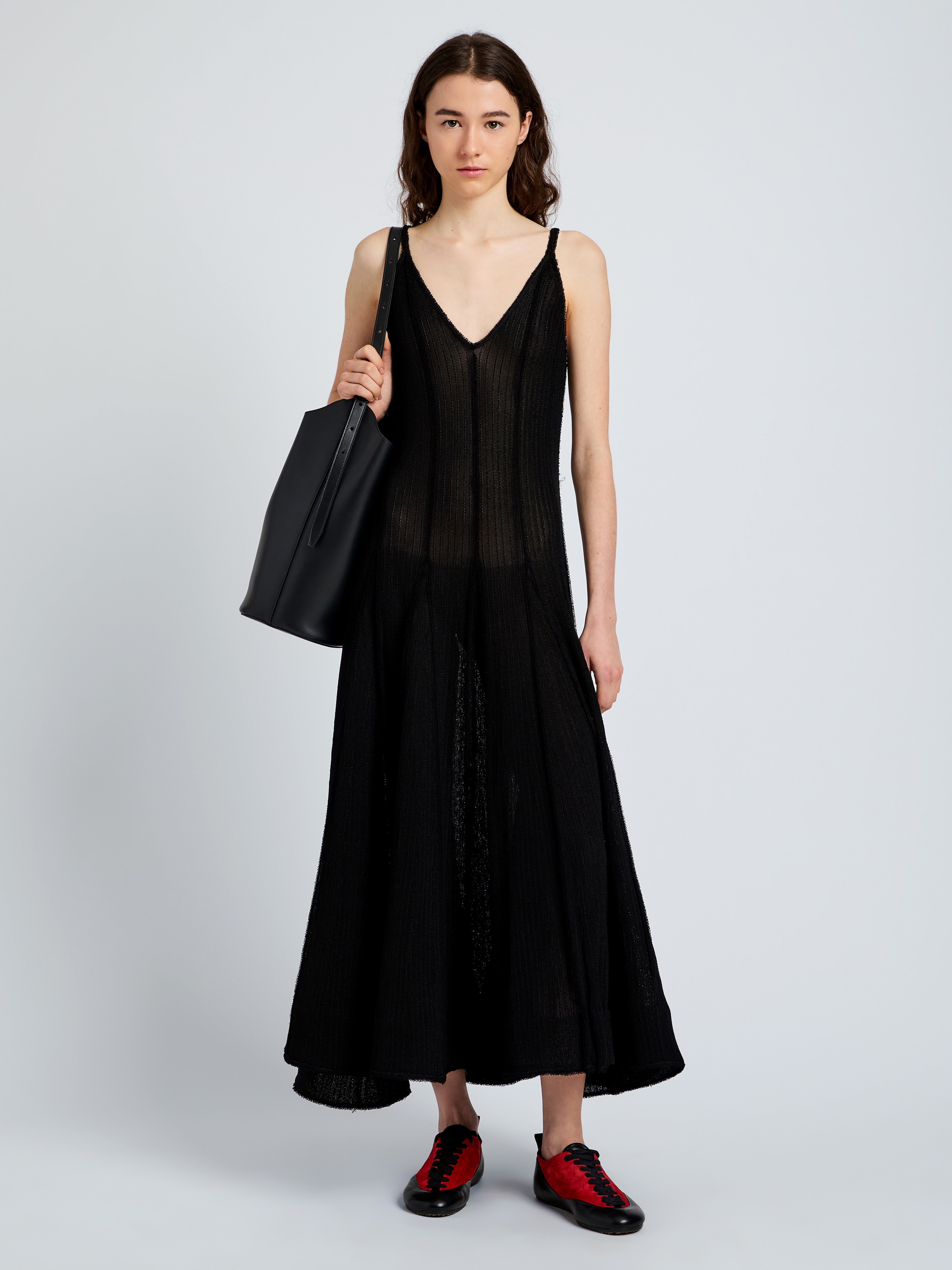 Tavia Dress in Viscose Fringe Knit - 2