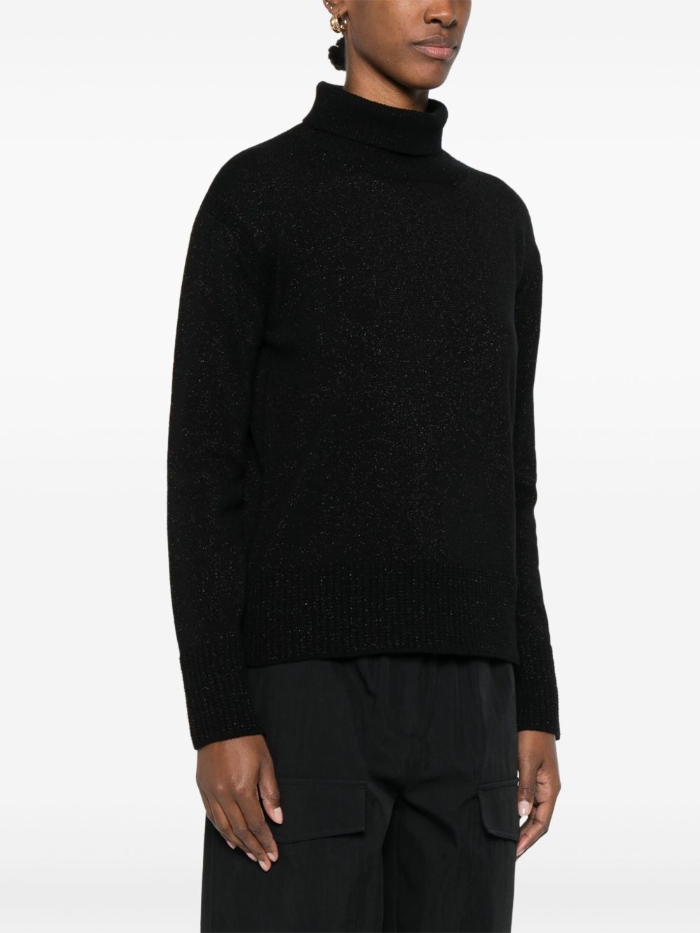 lurex-embellished sweater - 3