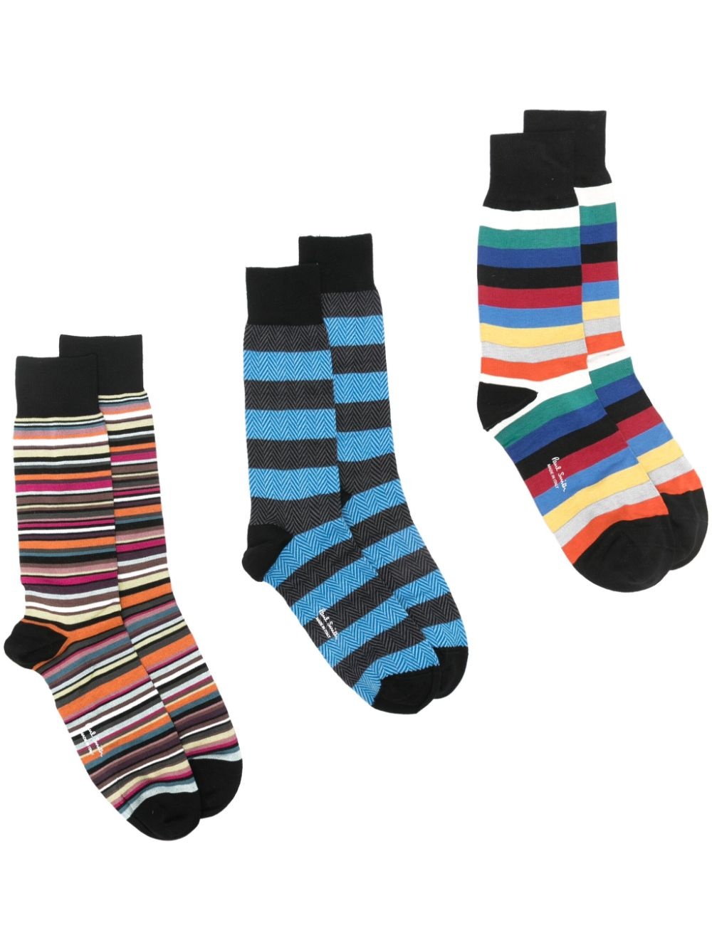 Signature stripe socks - three pack - 1