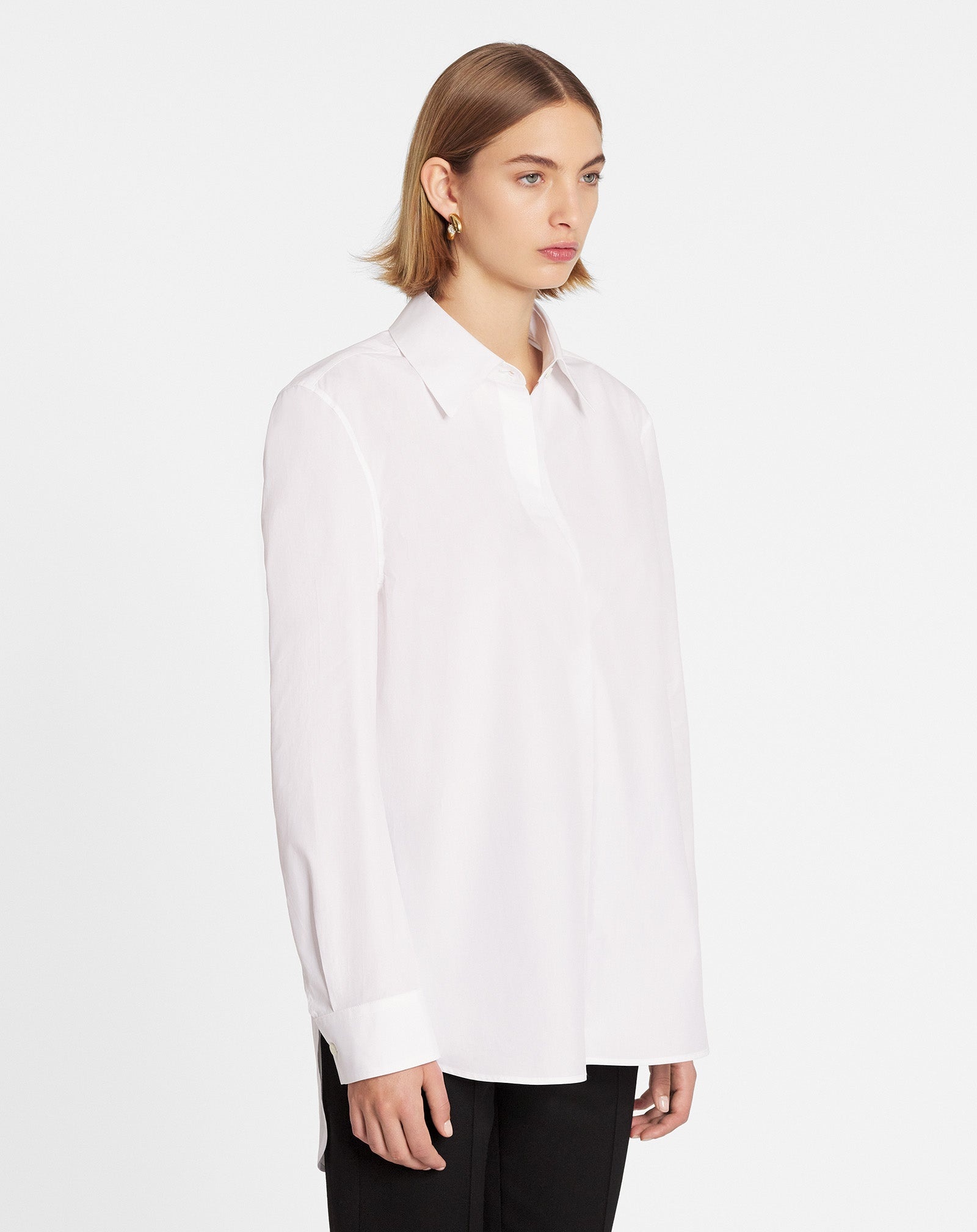 Lanvin silk crepe de chine shirt - White