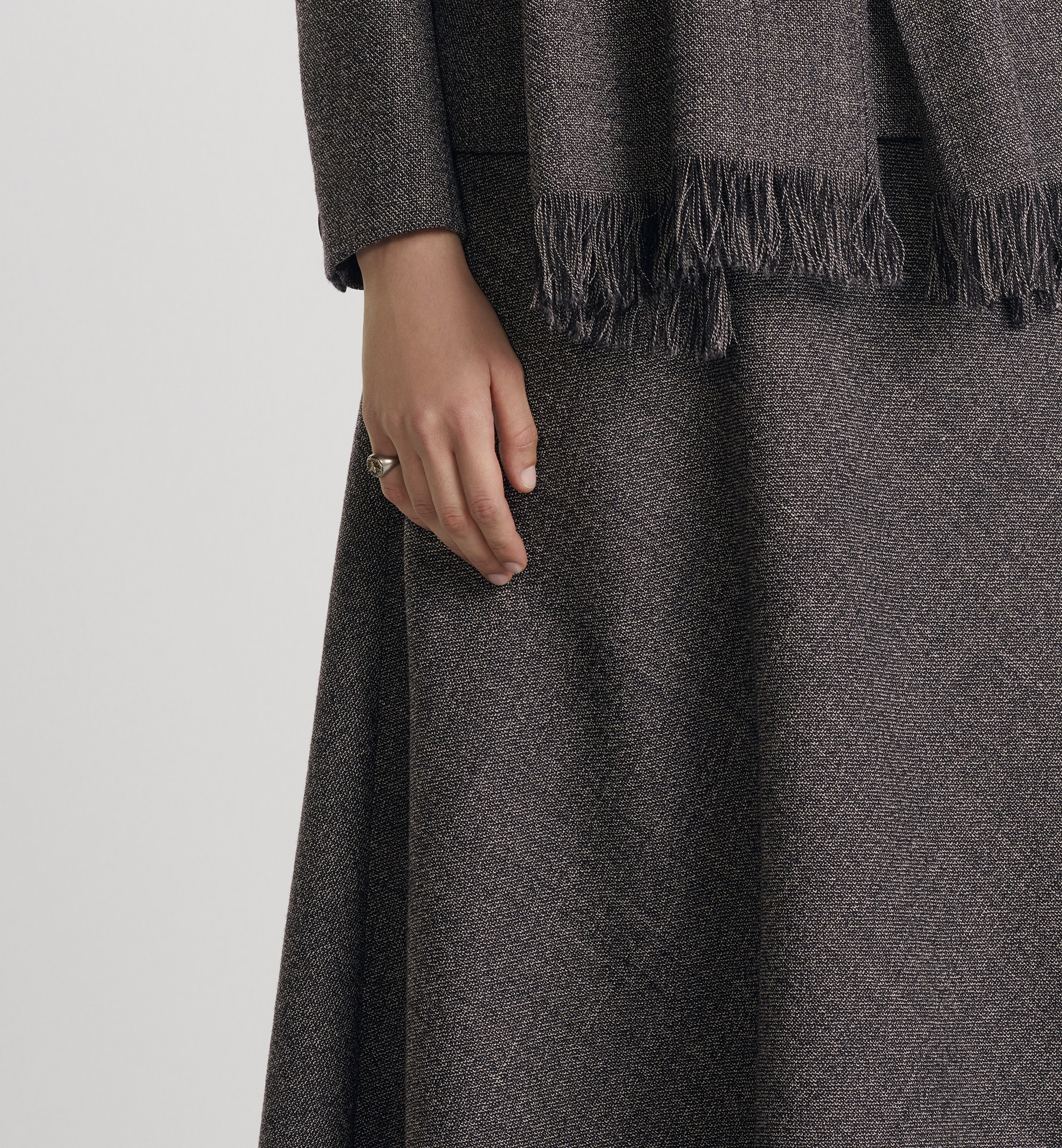 Flared Mid-Length Skirt - 7