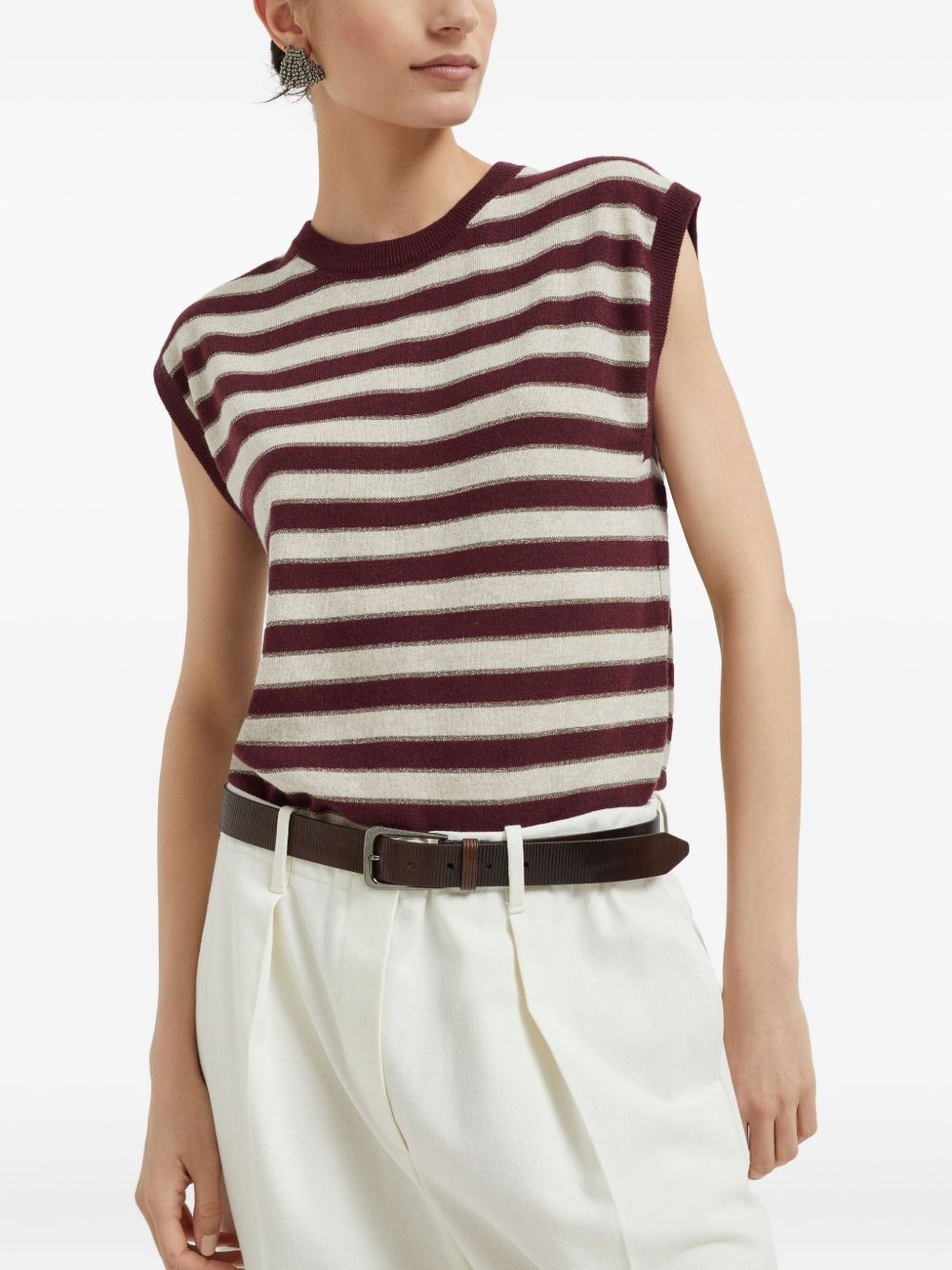 cashmere knitted top - 5