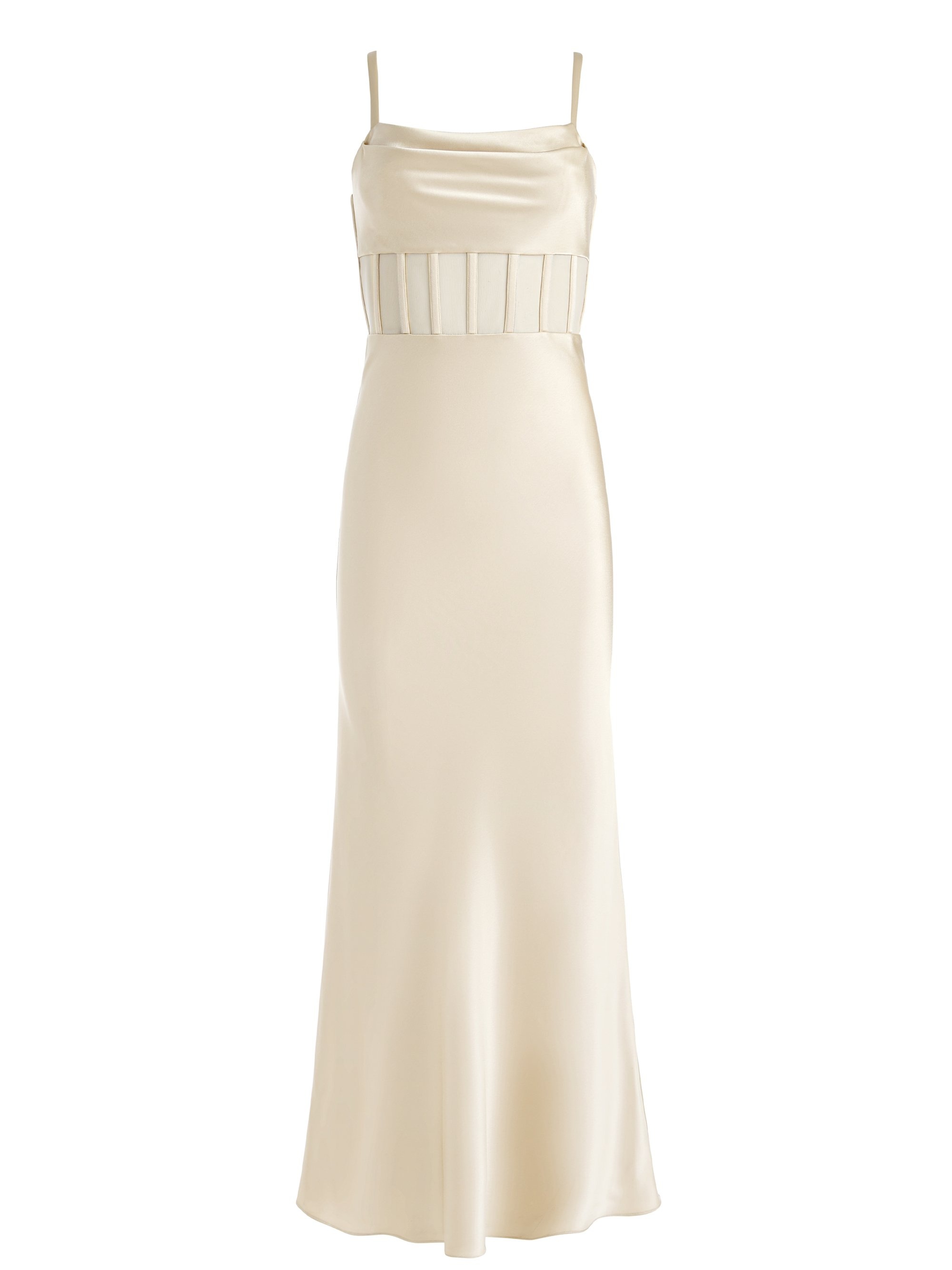 VALENTINA DRAPED CORSET MAXI DRESS - 1