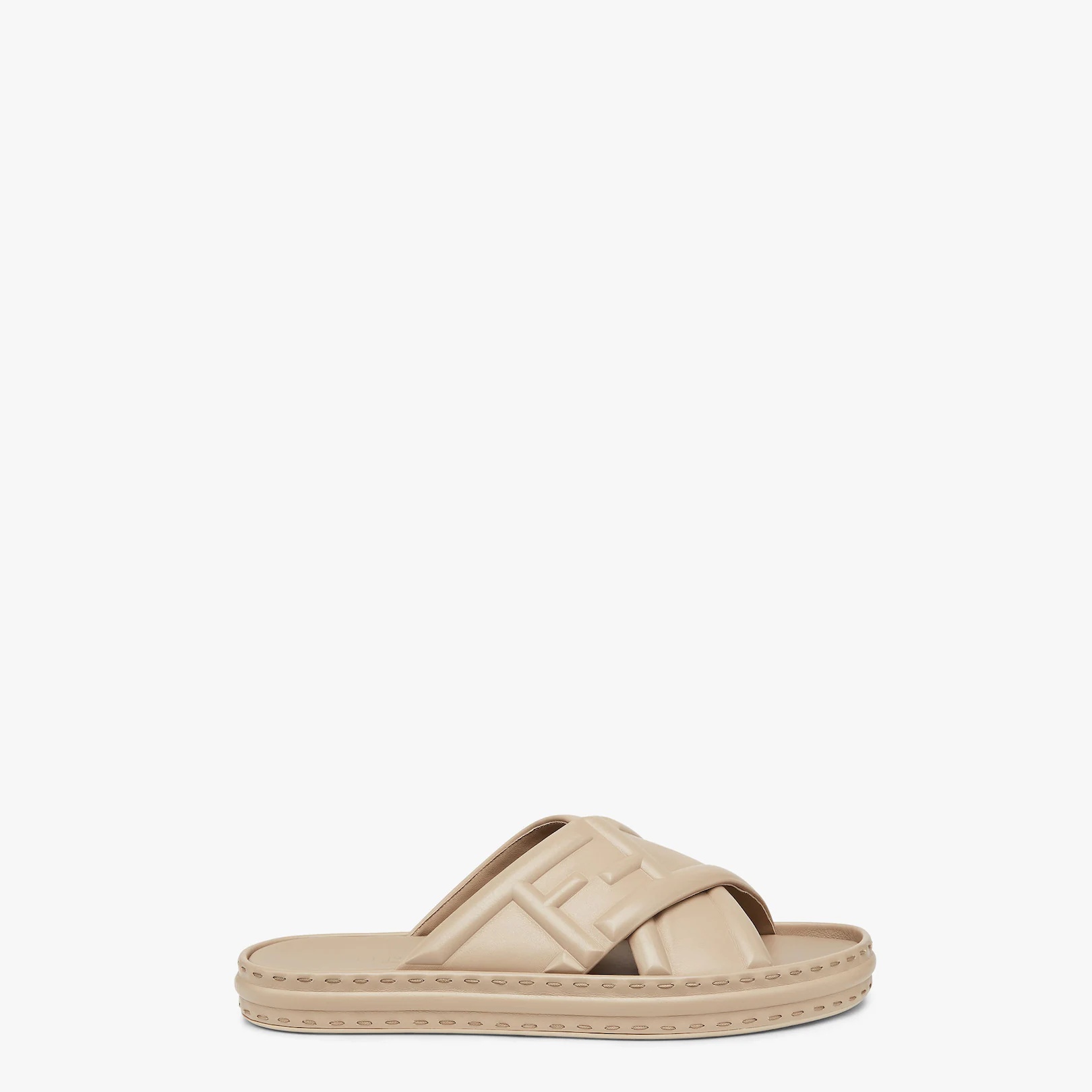 Beige leather sandals - 1