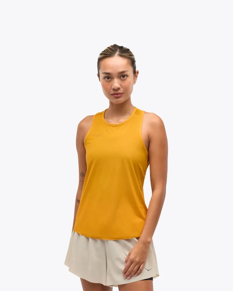 Women's Airolite Run Tank Top in Varsity Yellow - 1