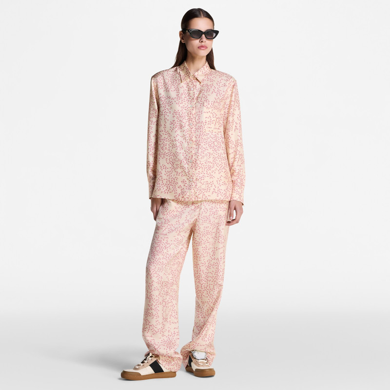 Louis Vuitton Cat-and-Mouse Print Silk Shirt outlook