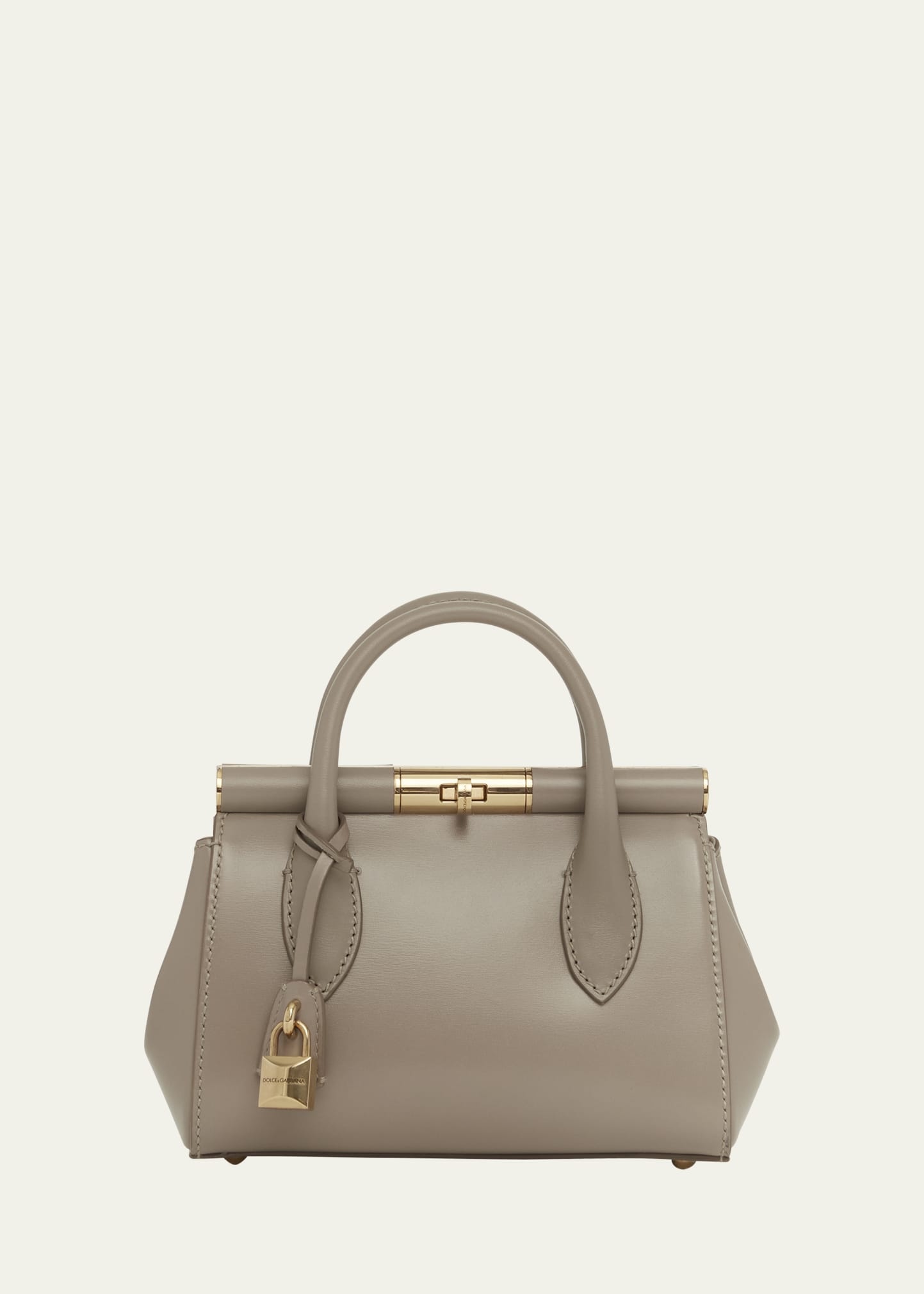 Marlene Small Leather Top-Handle Bag with Chain Strap - 1