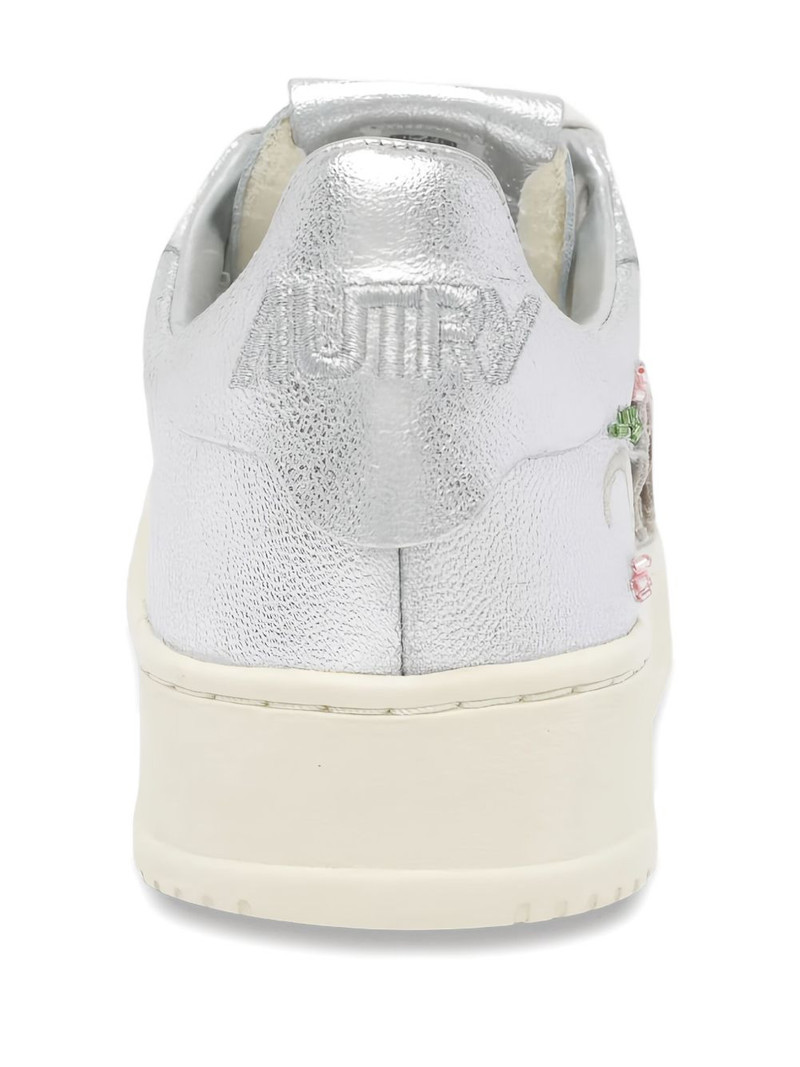 Dallas Low floral-embroidered trainers 4