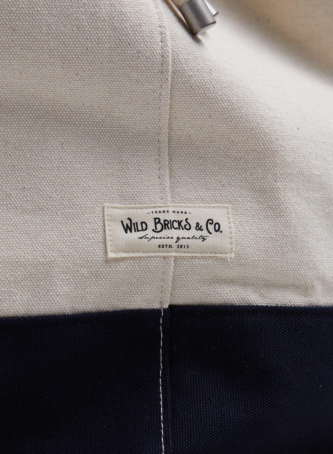 Wild Bricks Canvas Duffle Bag Navy - 3