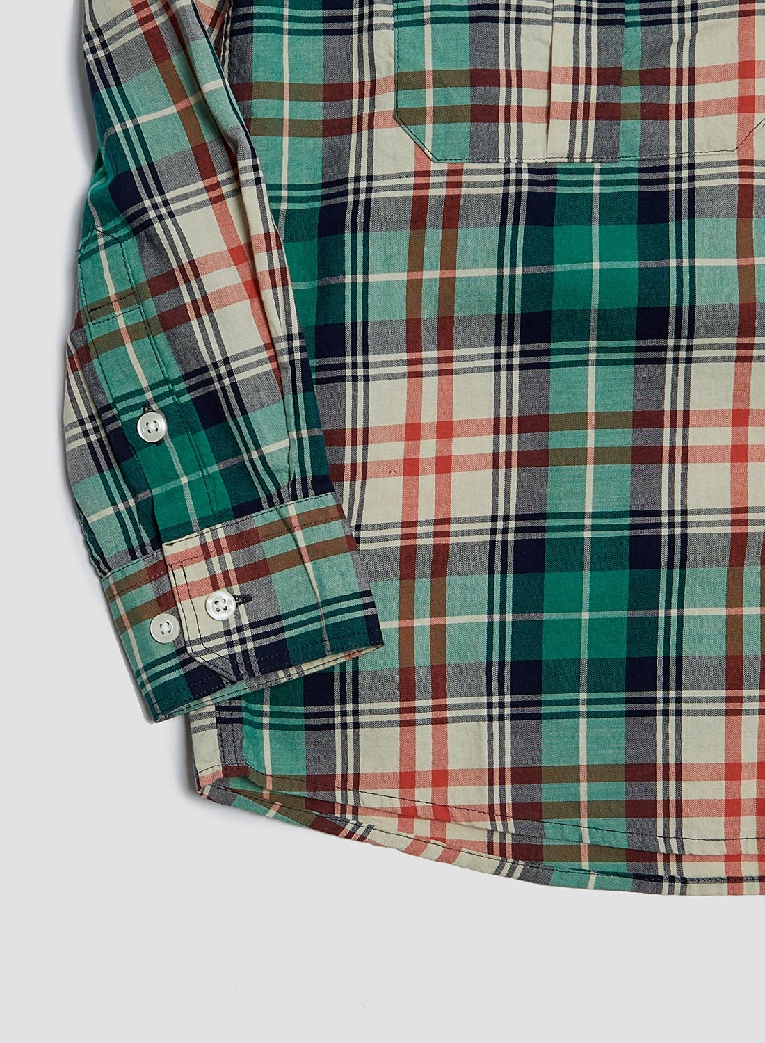 Wild Bricks Three-Pocket Scout Shirt in Green/Orange - 6