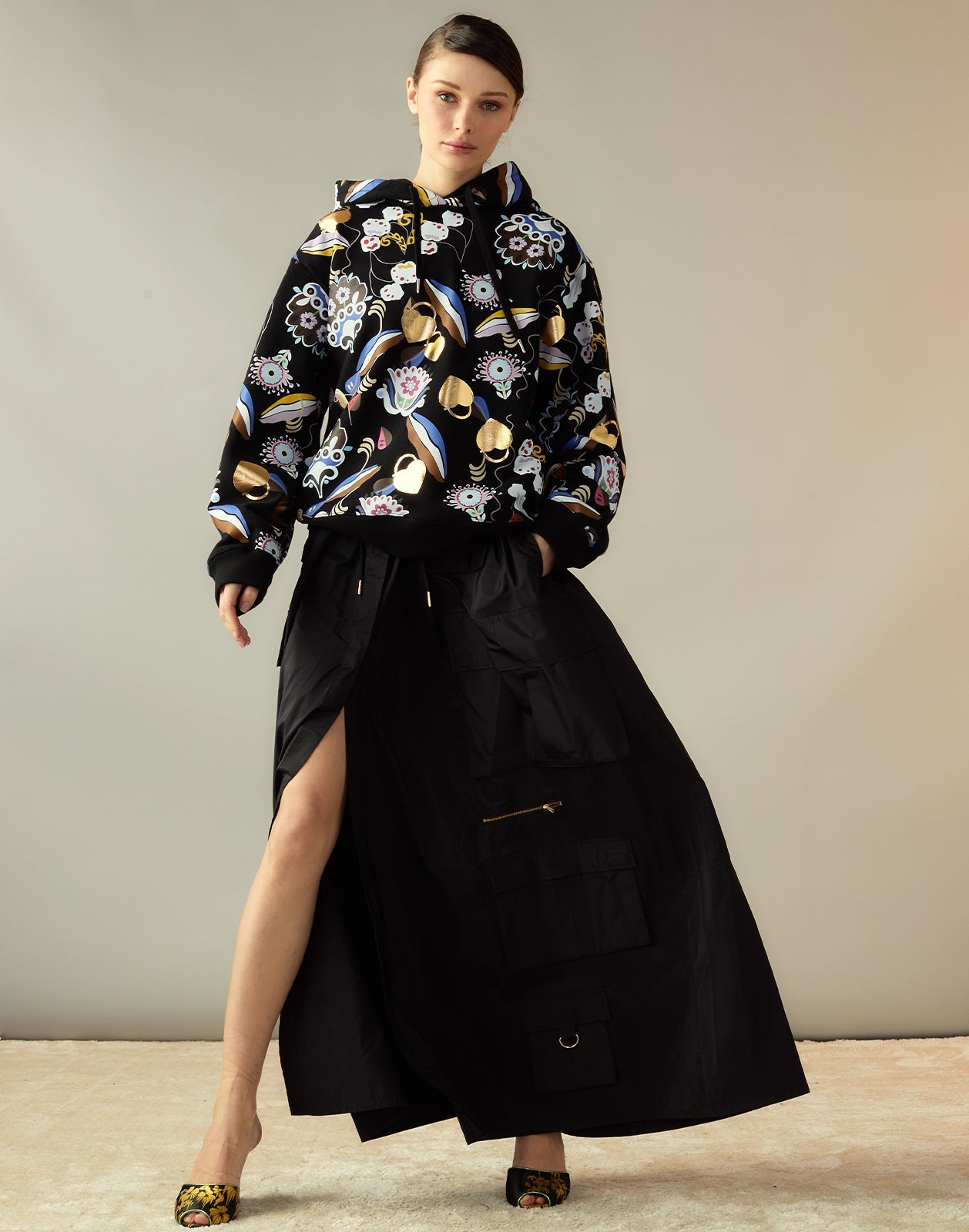 Taffeta Cargo Skirt - 3