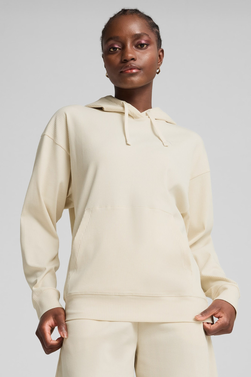 PUMA ESS ELEVATED Comfort Rib Hoodie Women outlook