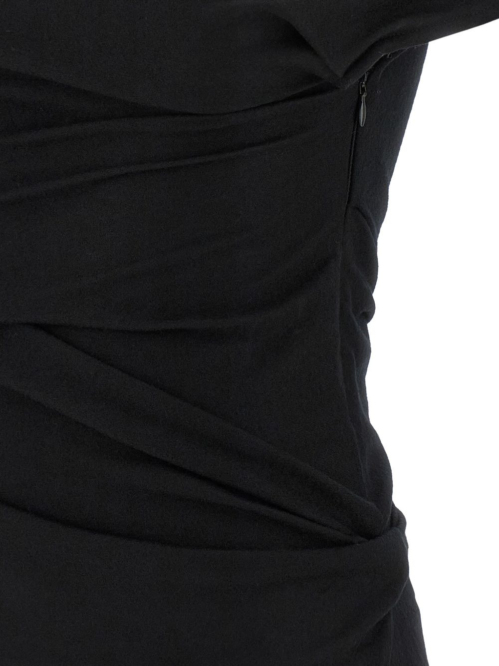 Flap draped short-sleeve top - 4