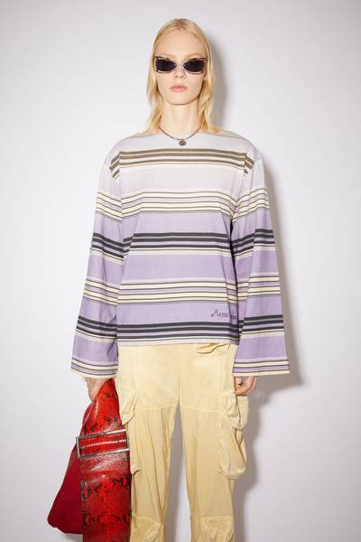 Acne Studios Striped t-shirt - Lavender purple outlook