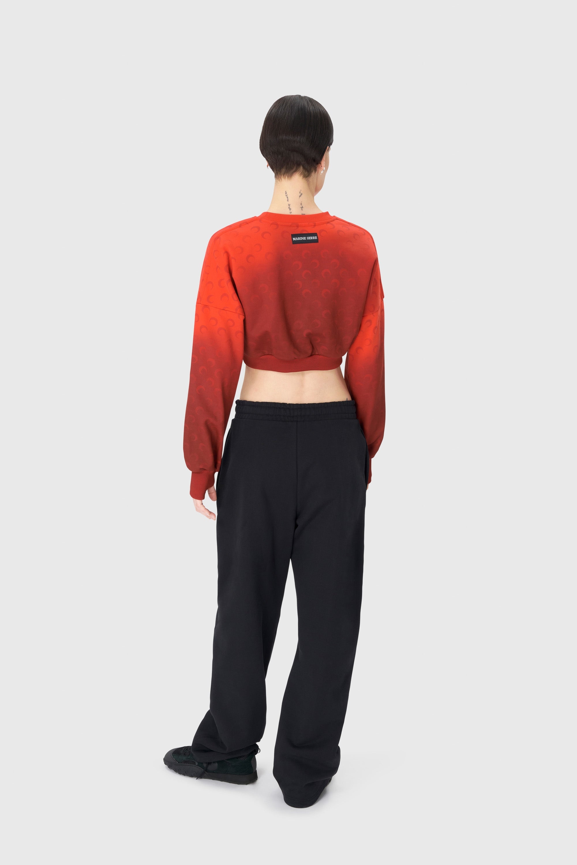 Moon Faded Fleece Cropped Sweatshirt - 4