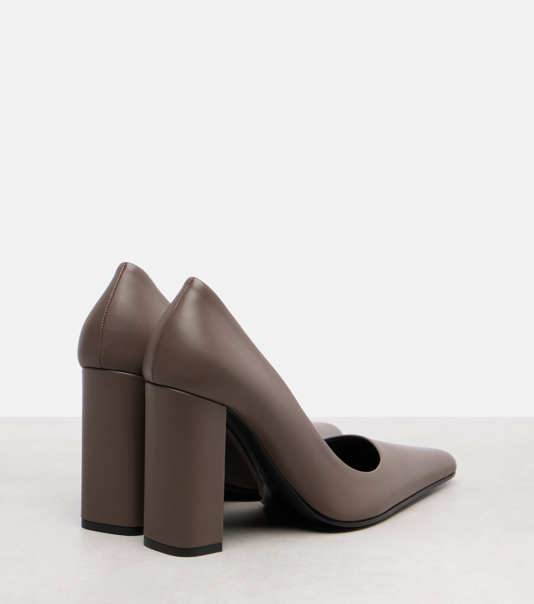 Pointy 90 leather pumps - 2