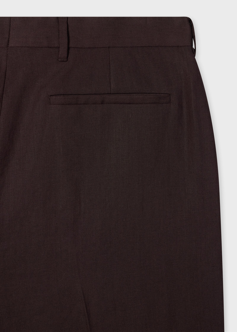 Paul Smith Aubergine Linen Trousers outlook