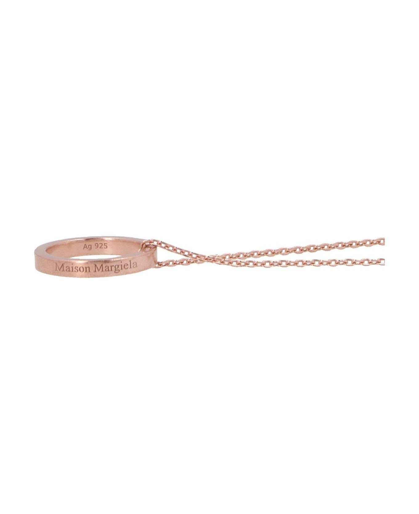 Numerical Ring-detail Necklace - 2