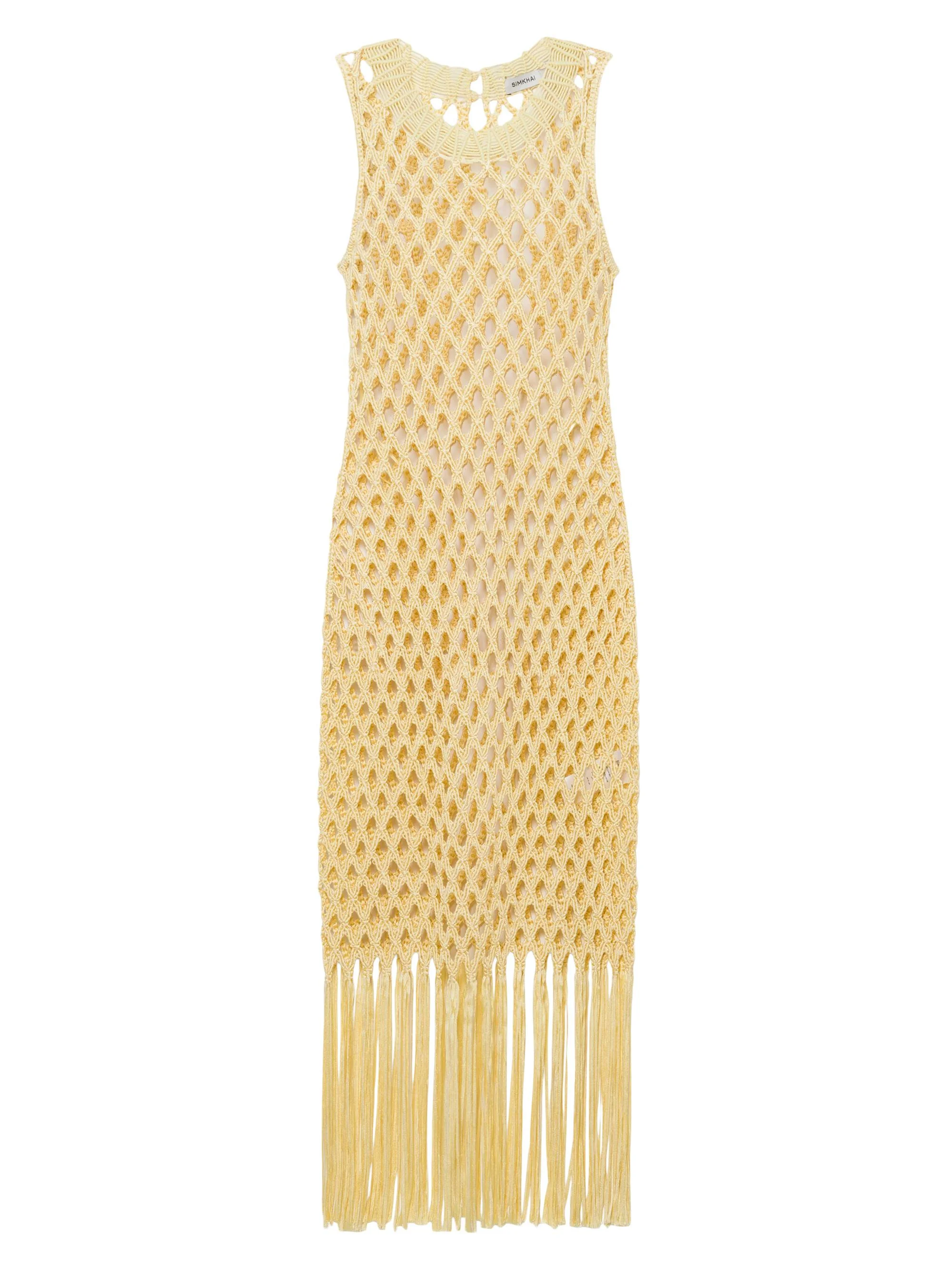 Women's Jensen Macrame Midi-Dress - Buttercream - 1