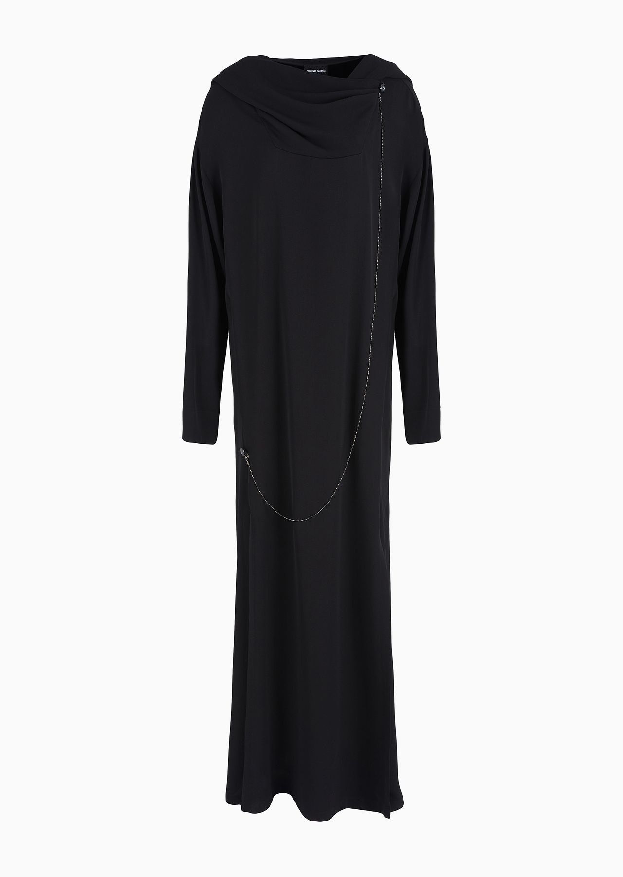 ASV triple silk georgette long dress - 1