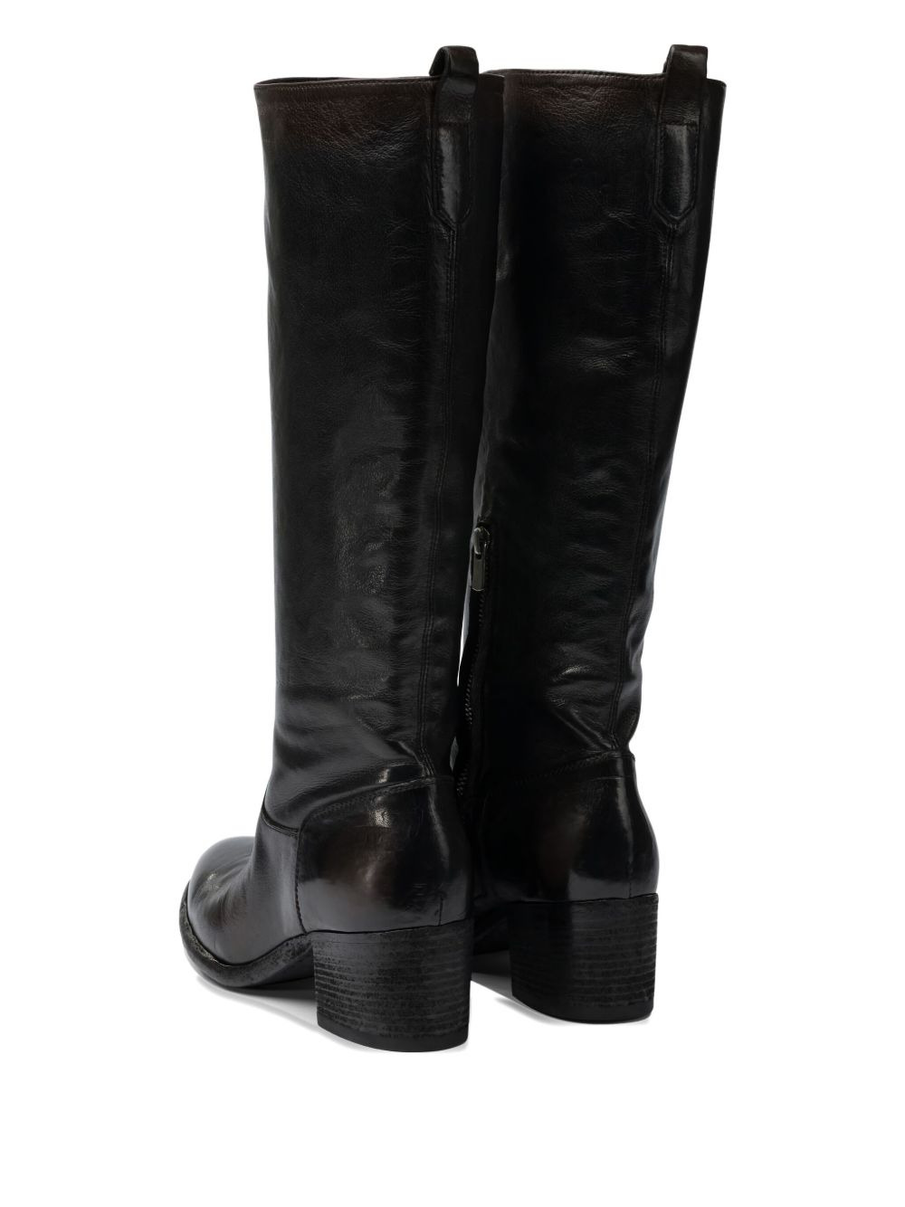 55mm Denner 116 leather boots - 4