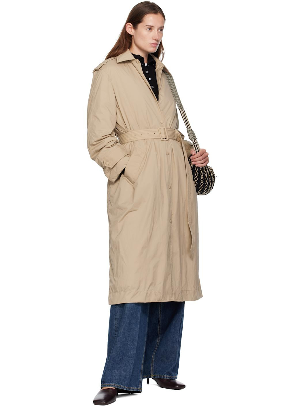 Beige Yevre Trench Coat - 4