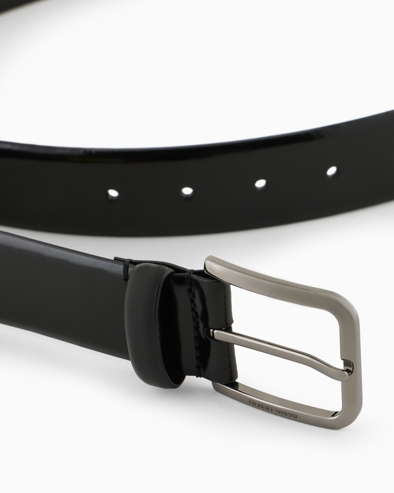 Brushed leather belt - 3