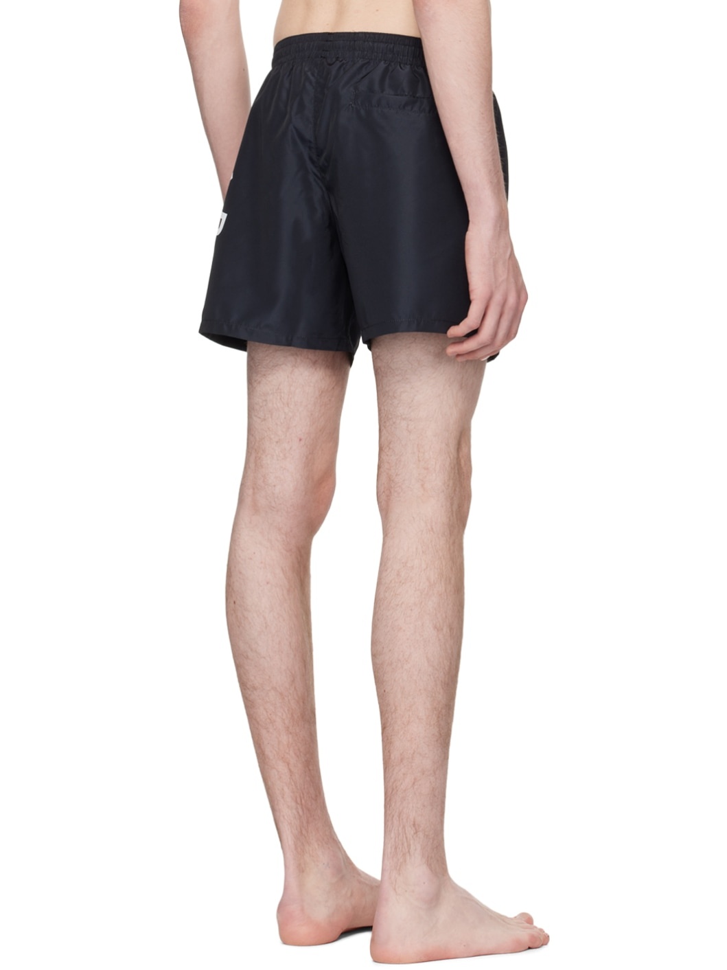 Black Printed Swim Shorts - 3