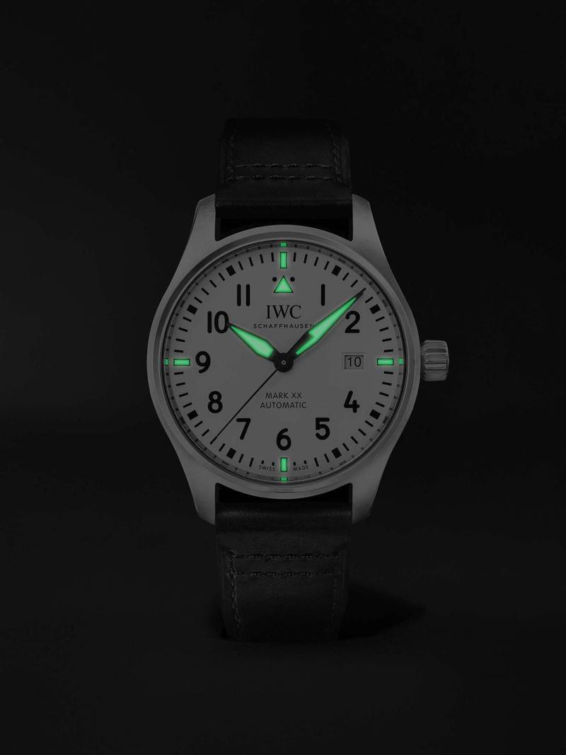 Pilot's Mark XX Automatic 40mm Stainless Steel and Leather Watch, Ref. No. IWIW328207 9