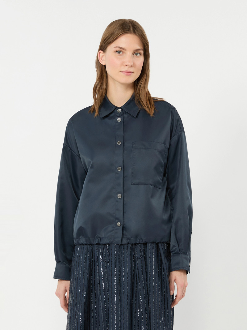 DIVA Water-repellent twill jacket - NAVY 3