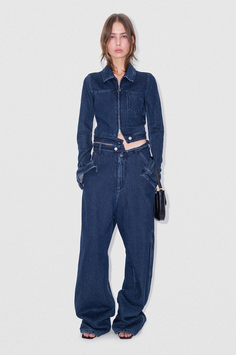 BY FAR D DENIM JACKET INDIGO DENIM outlook