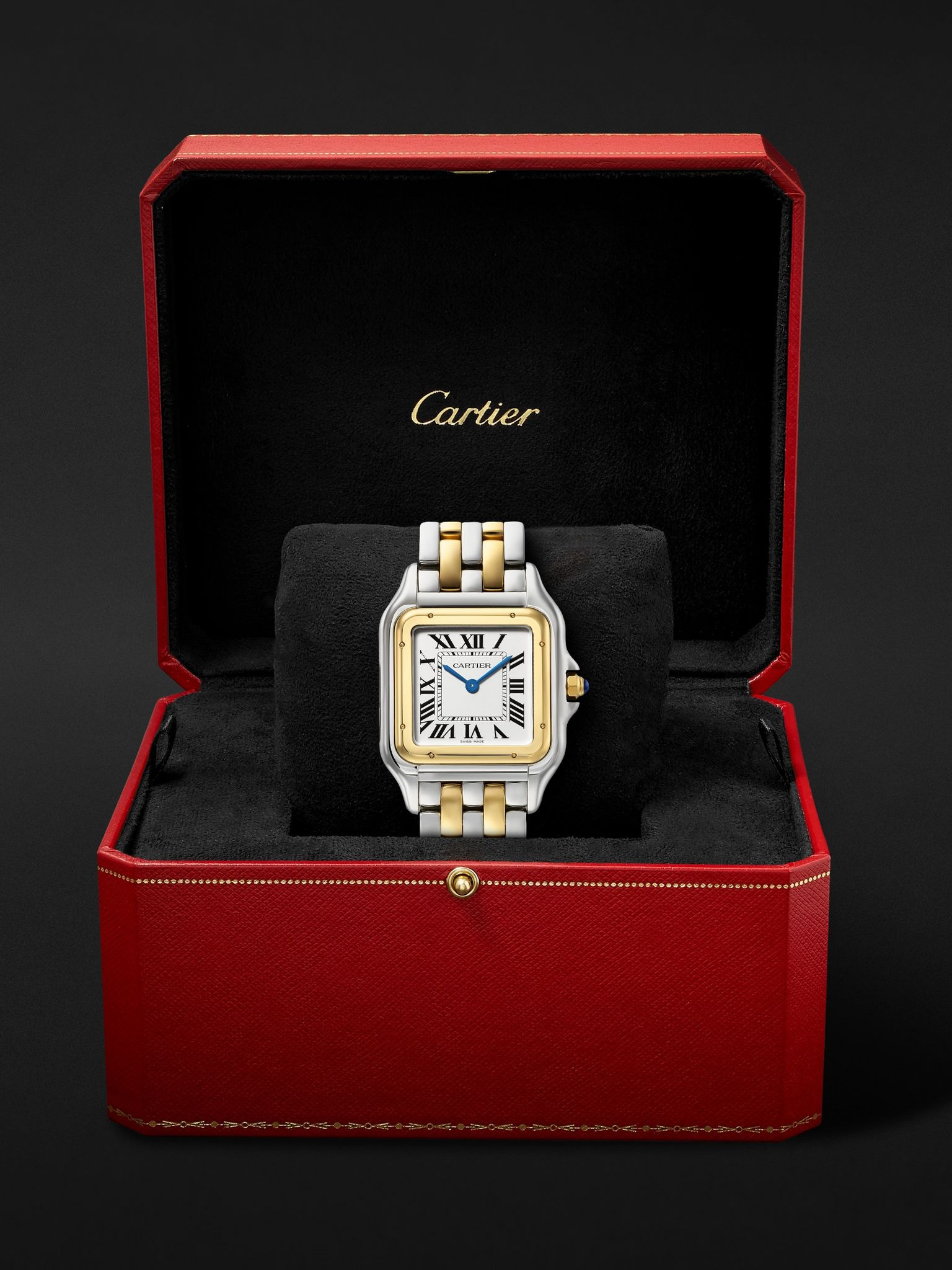 Panthère de Cartier Large 31mm 18-Karat Gold and Stainless Steel Watch, Ref. No. W2PN0016 White - 7