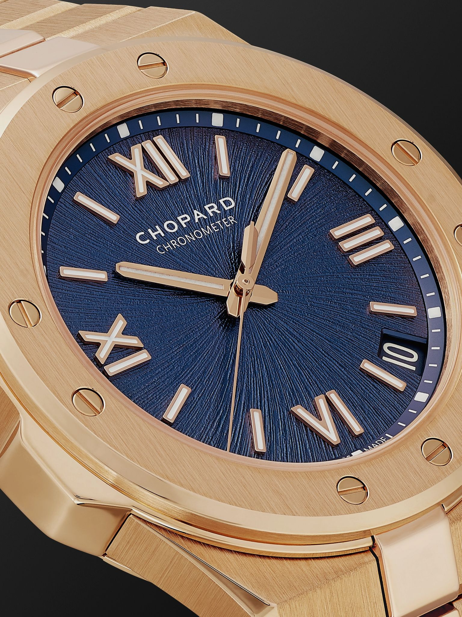 Alpine Eagle Large Automatic 41mm 18-Karat Rose Gold Watch, Ref. No. 295363-5001 Blue - 6