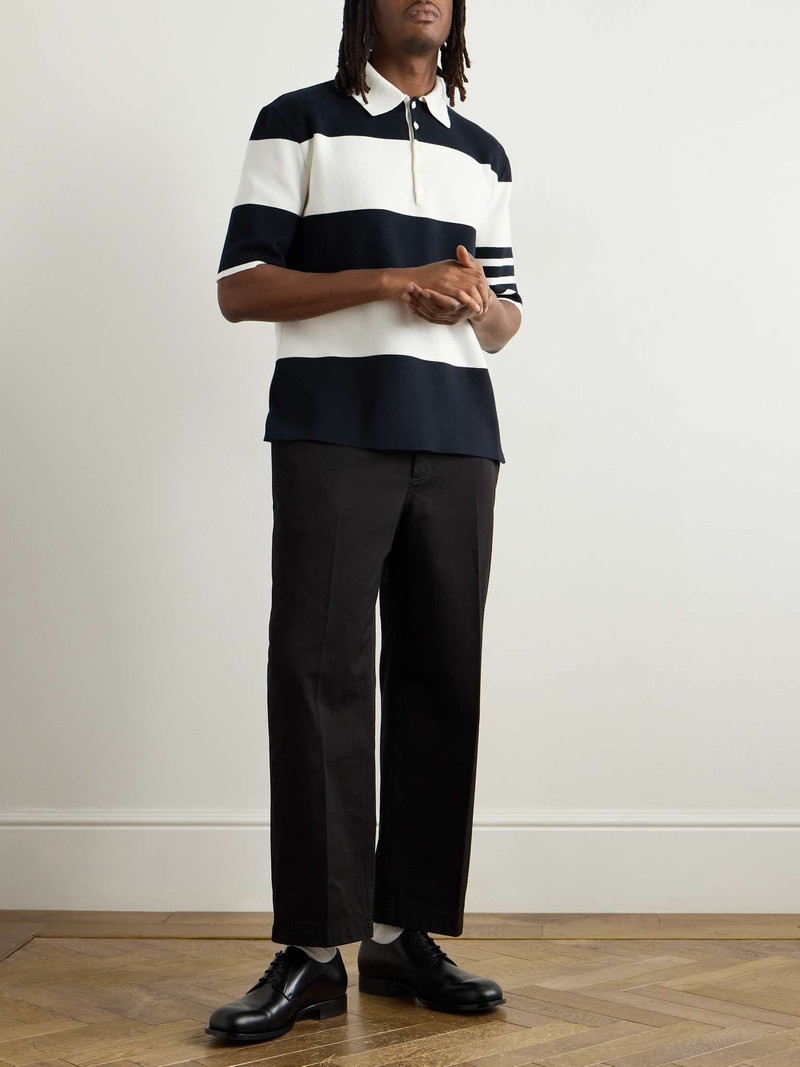 Thom Browne Striped Cotton Polo Shirt outlook