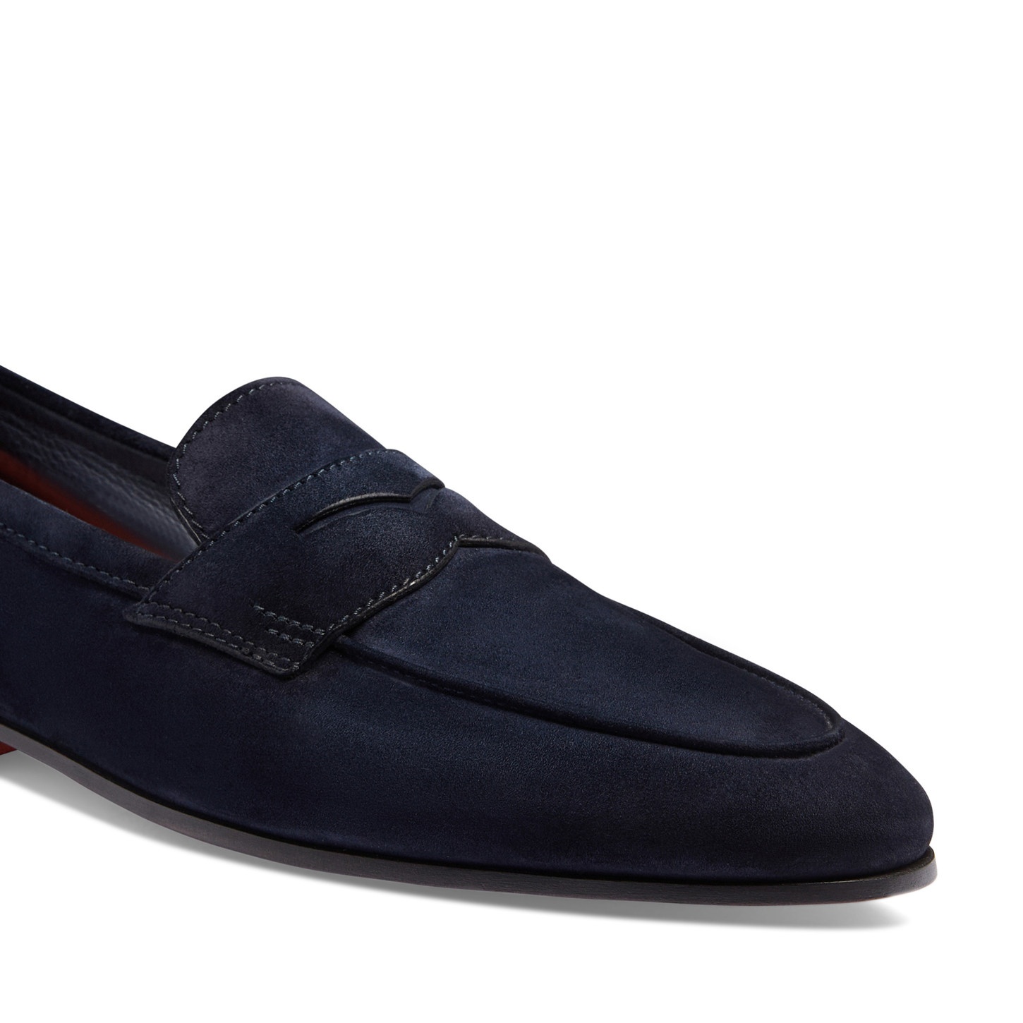 Men's blue suede Carlo loafer - 6