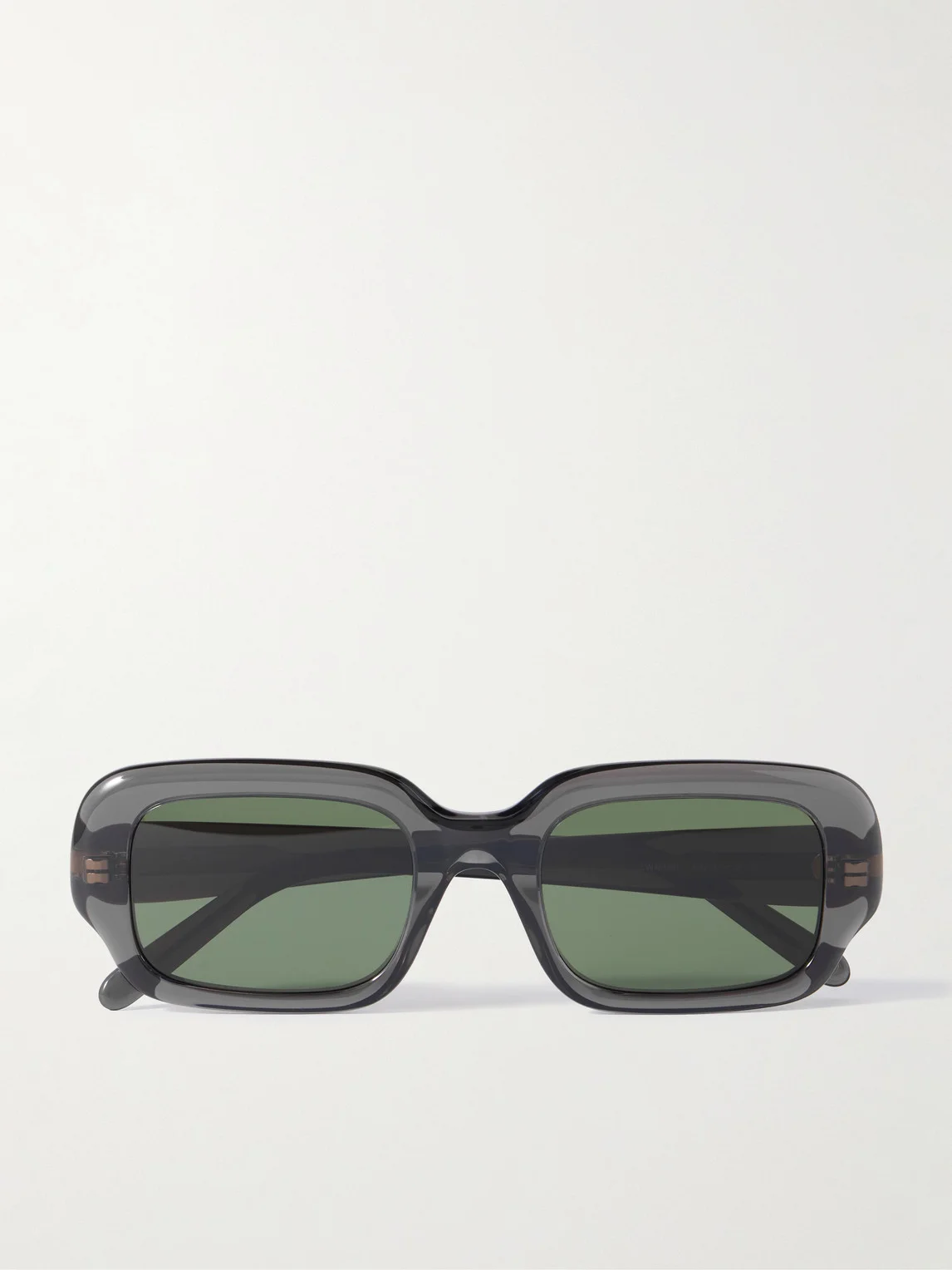 Rectangular-Frame Acetate Sunglasses - 1