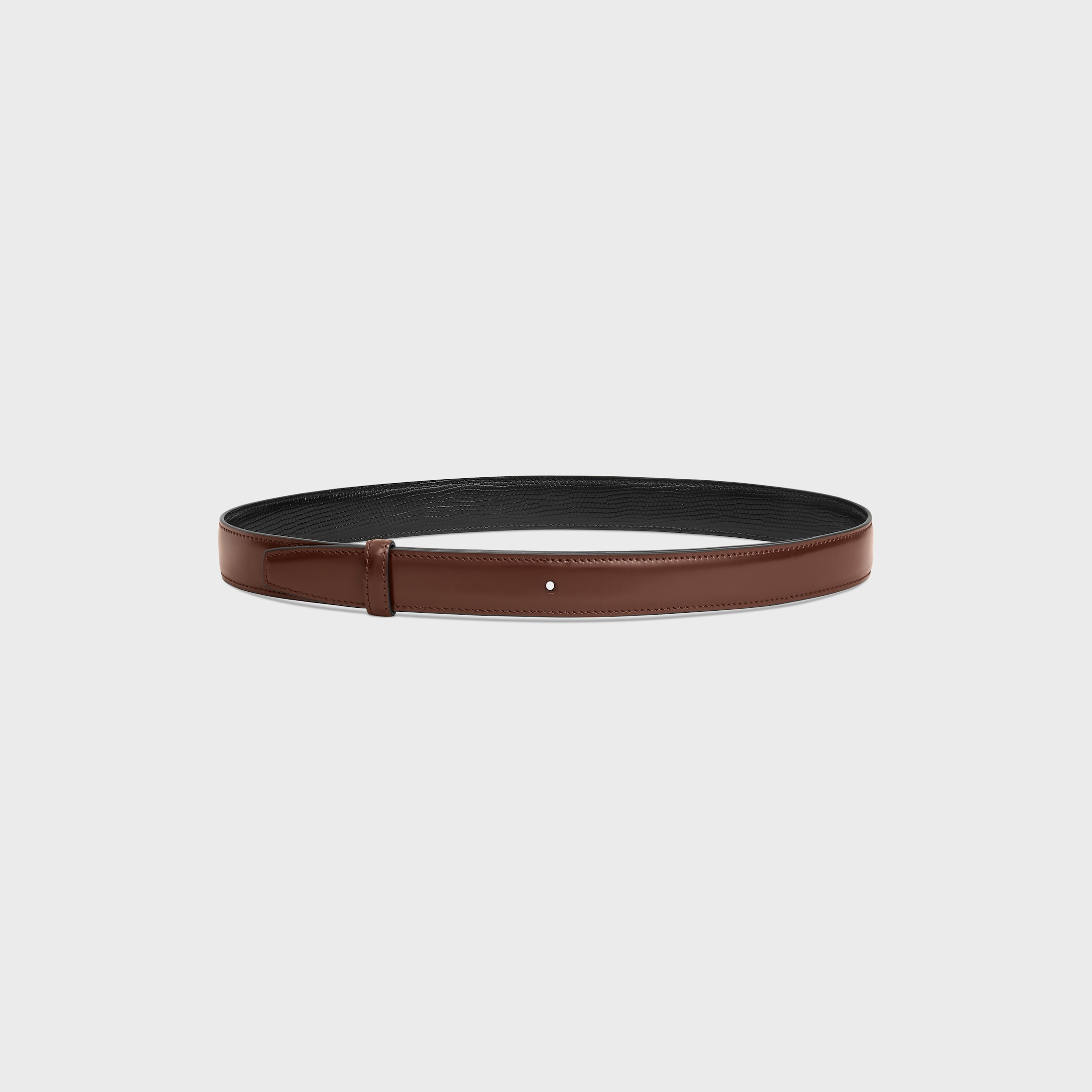 Reversible Strap 25MM IN TAURILLON AND LIZARD EMBOSSED CALFSKIN - 2