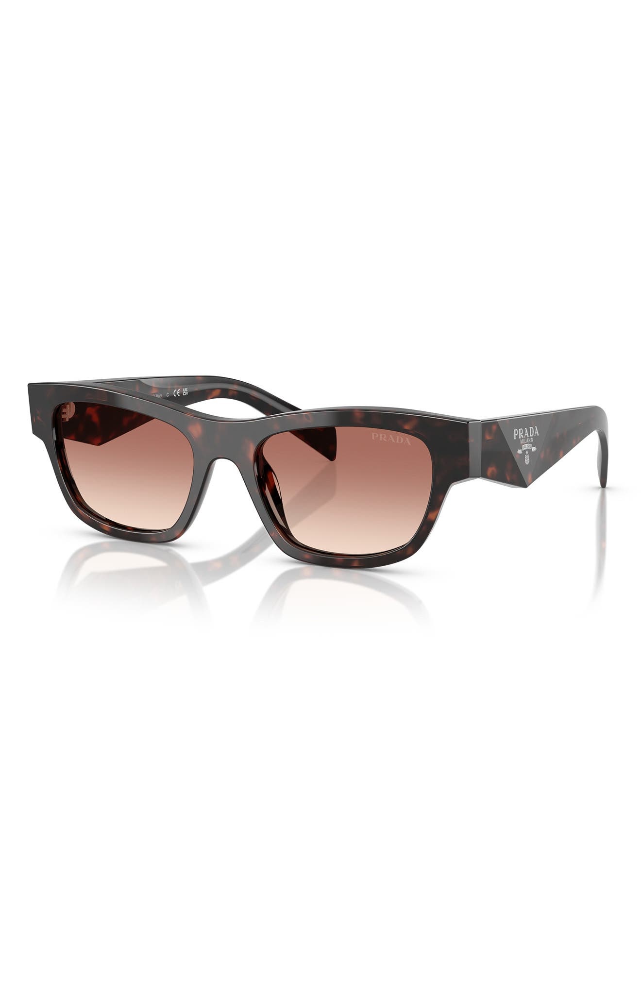 Prada 52mm Butterfly Polarized Sunglasses in Bordeaux at Nordstrom - 2