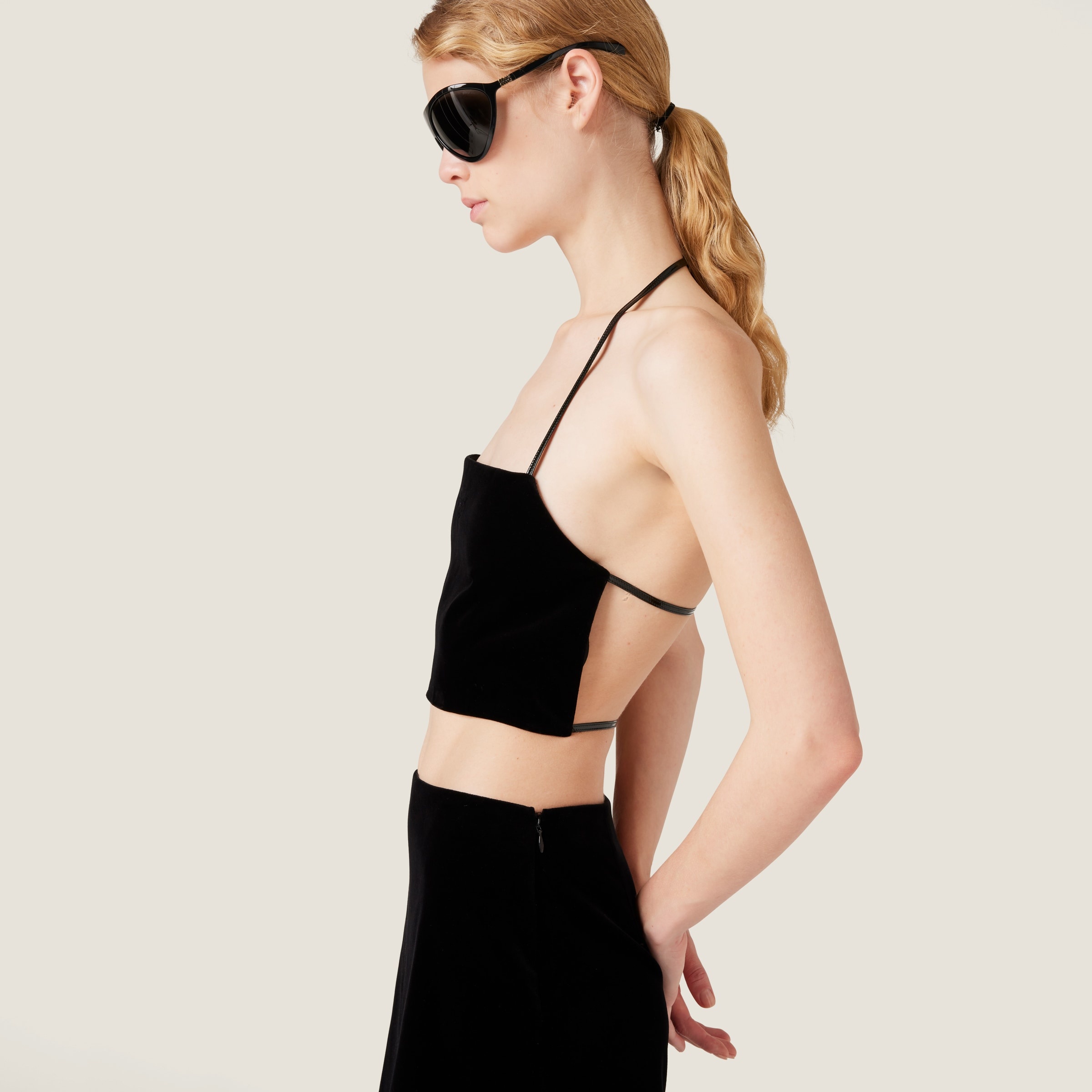 Stretch velvet top - 5