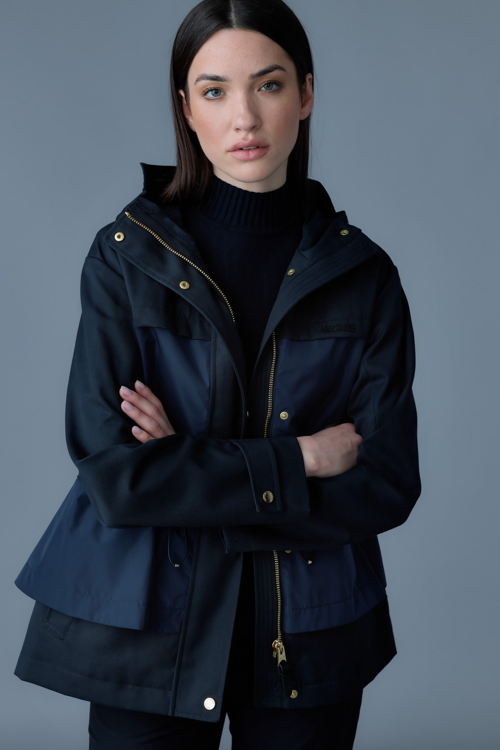 KAORI-LVS Hybrid jacket with peplum detail - 2