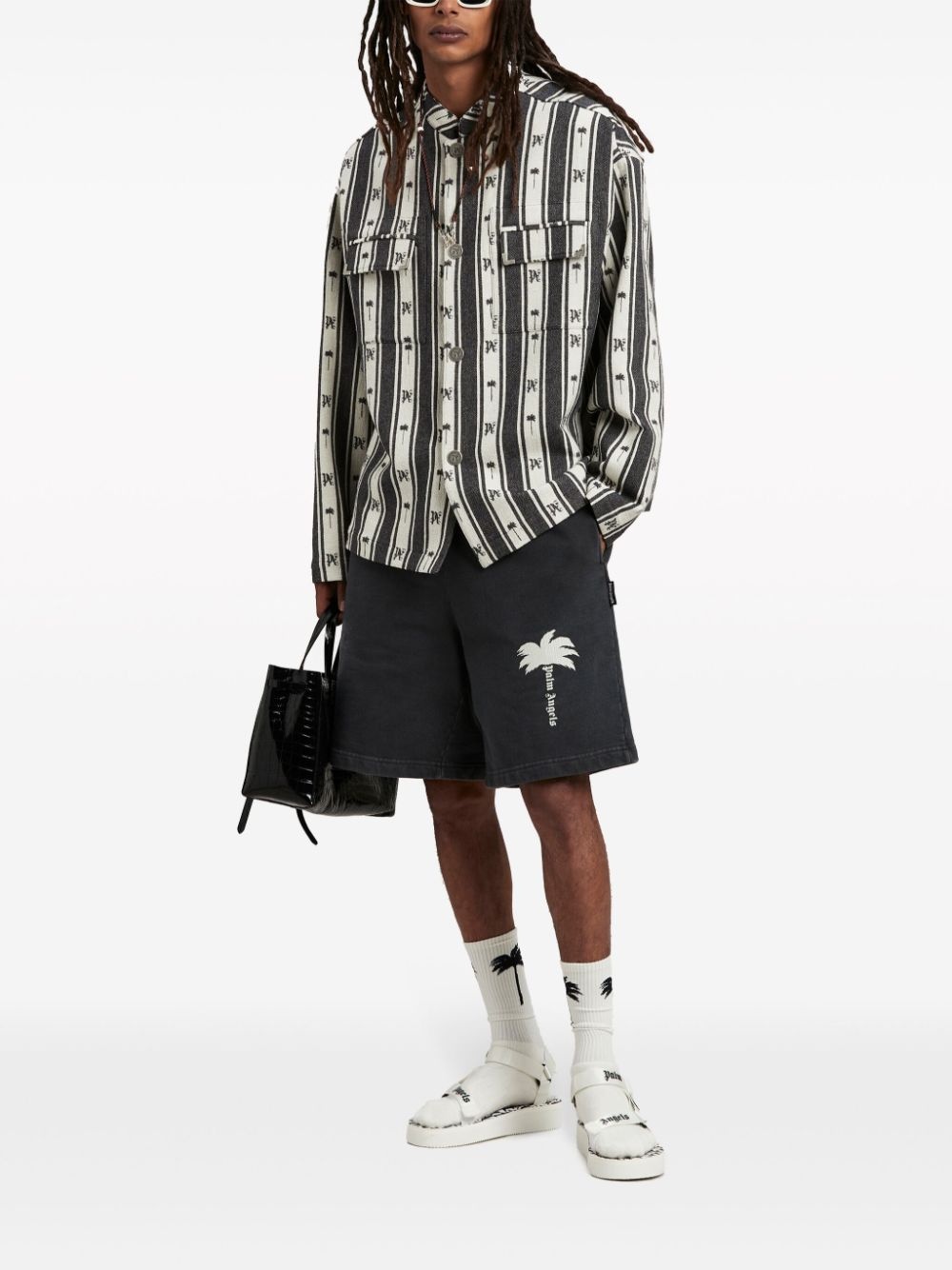 jacquard cotton shirt jacket - 2