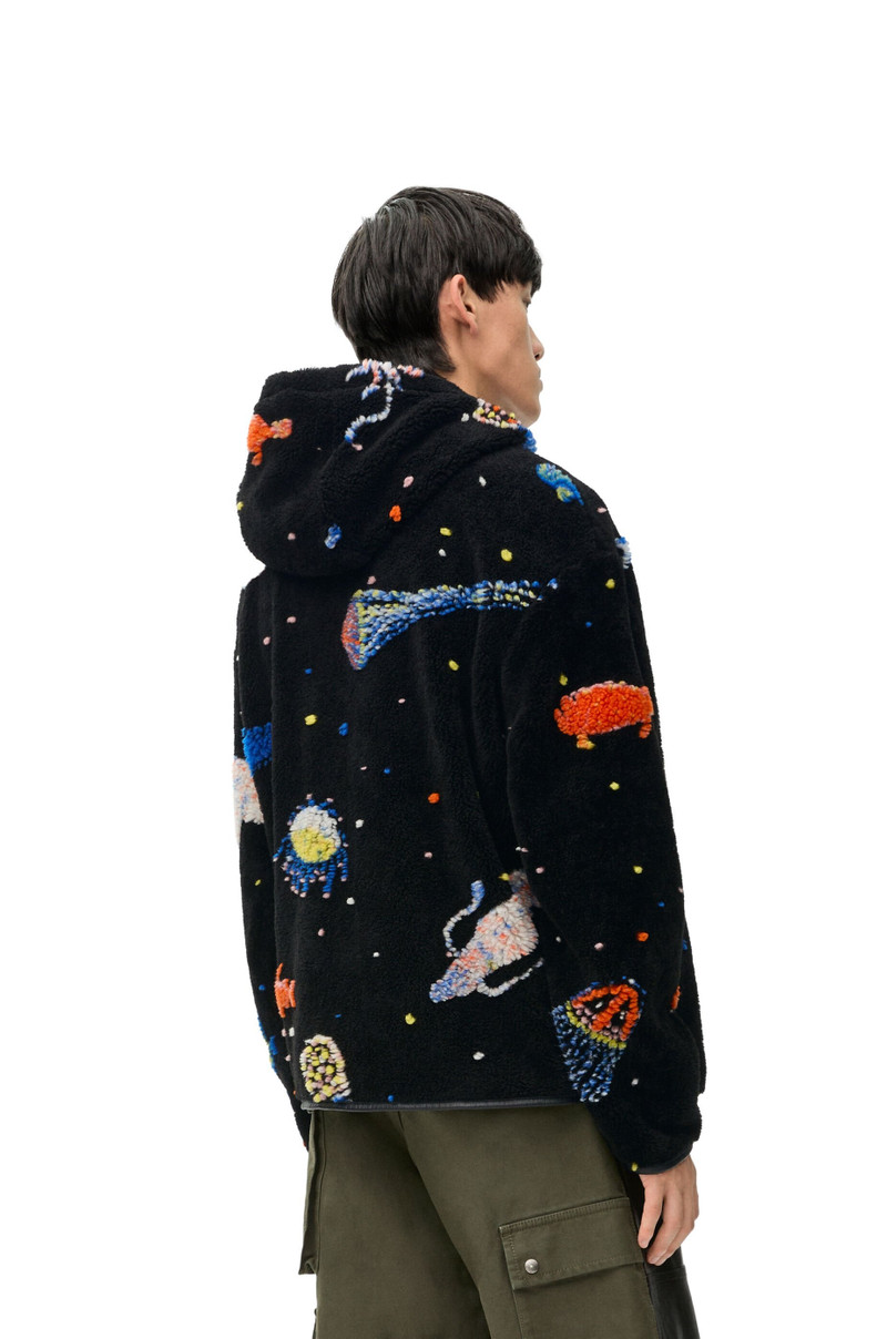 Hooded jacket in technical fleece 4