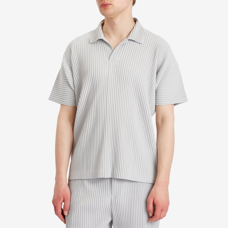 ISSEY MIYAKE Homme Plissé Issey Miyake Pleated Polo Shirt outlook